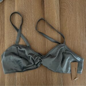 SKIMS SATIN TIE BACK BRALETTE